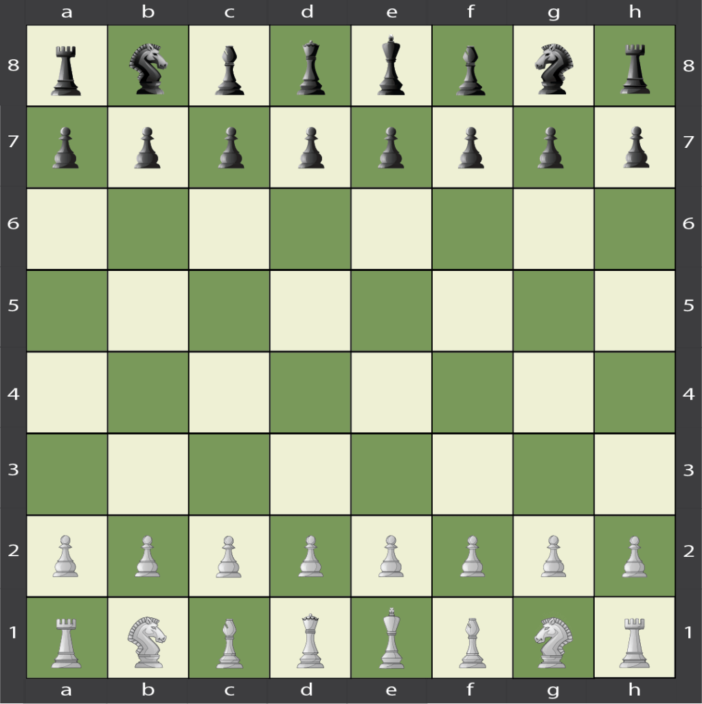 King Chess Piece Starting Positions in Chess