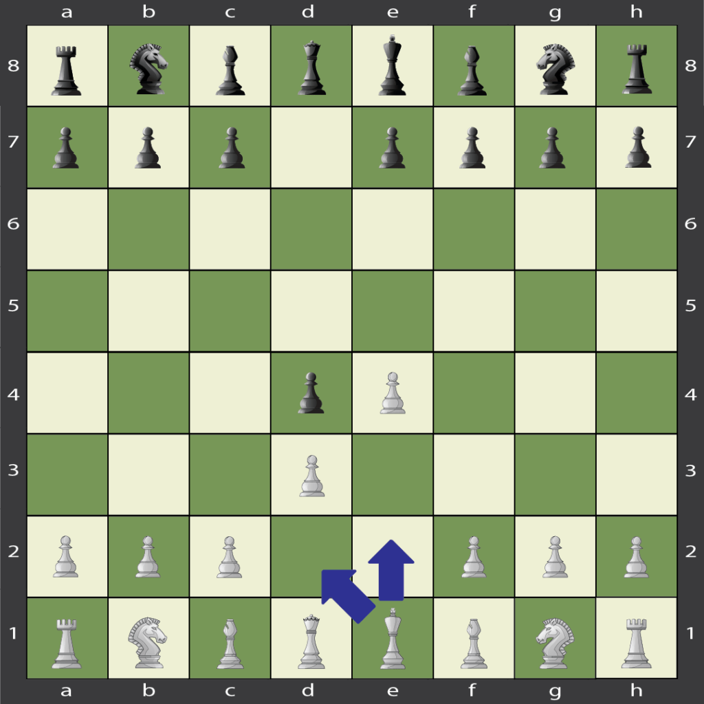 king piece move options in chess