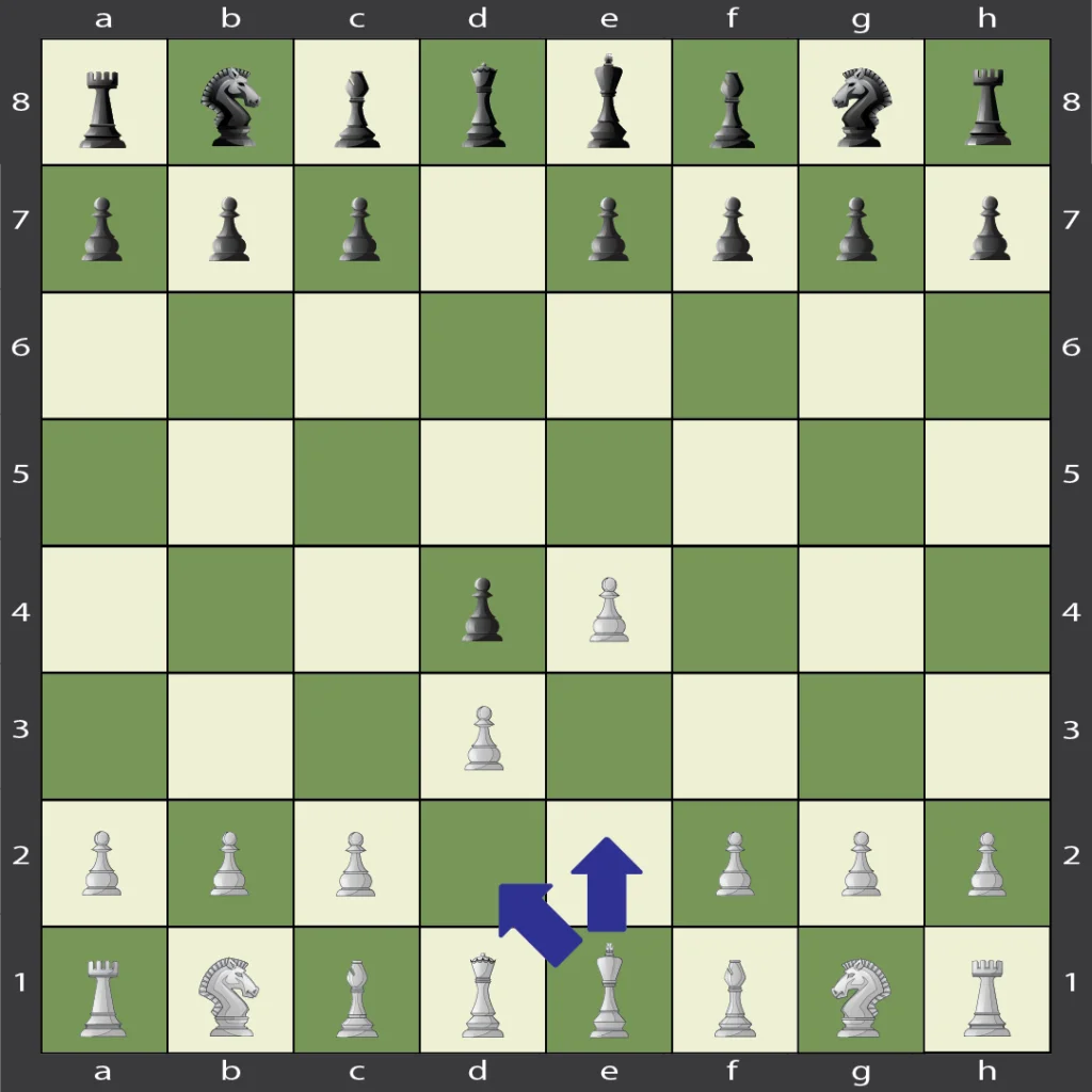 king piece move options in chess