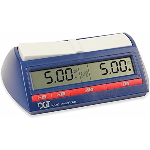DGT North American Chess Clock and Game Timer, Blue/Red